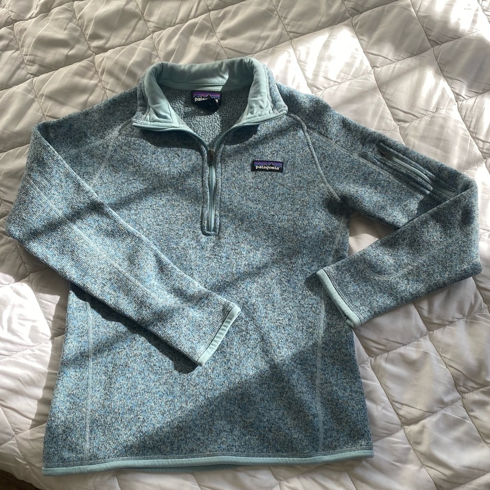 Patagonia Blue Quarter-Zip Pullover